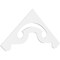 Ekena Millwork Pitch Northwest Architectural Grade PVC Gable Pediment, 72"W x 30"H x 1"P (10/12) GPP072X030X100NOR - alternate 1